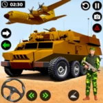 army vehicle cargo transport android application logo